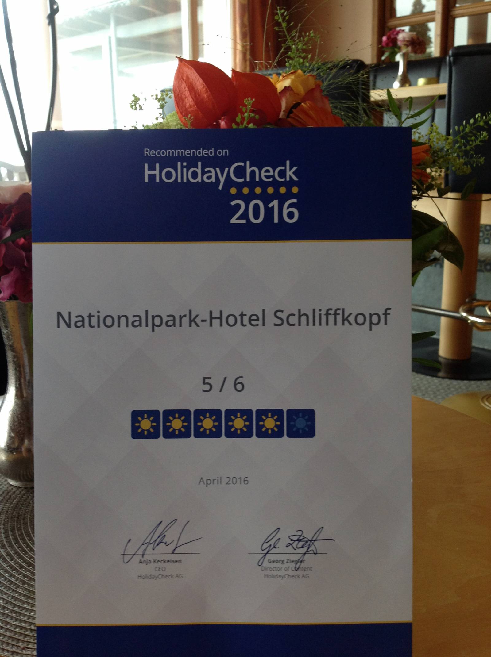 Auszeichnung HolidayCheck Symbolfoto