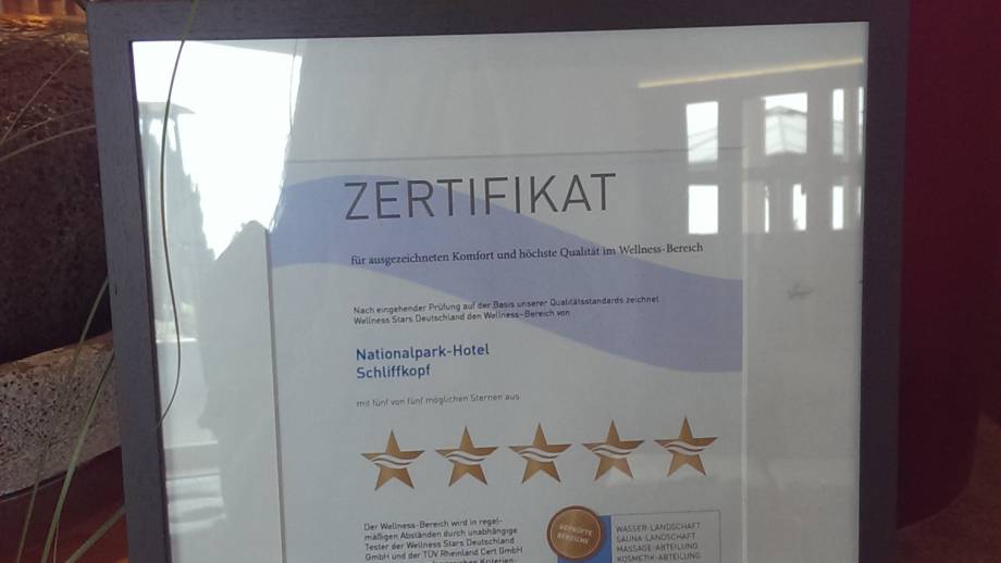 Auszeichnung von Wellness Stars Deutschland Symbolfoto