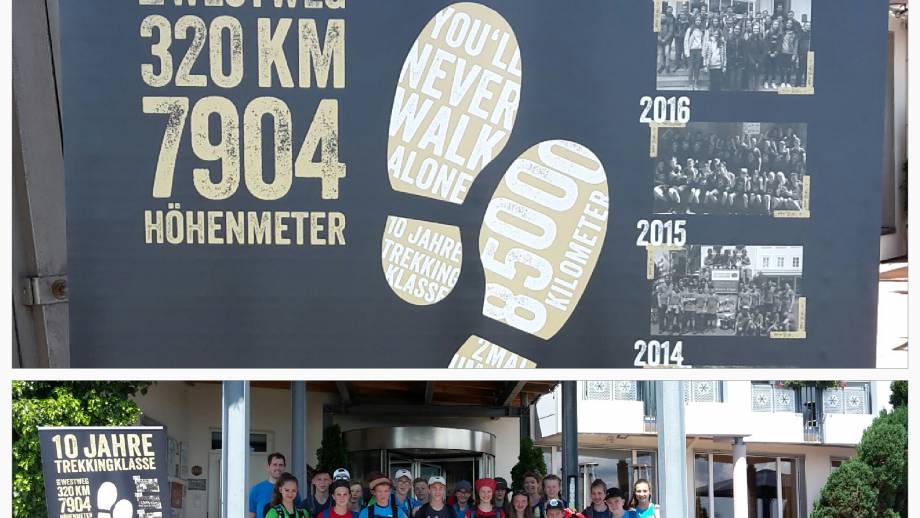 Trekkingklasse der Realschule Donaueschingen bei uns Symbolfoto